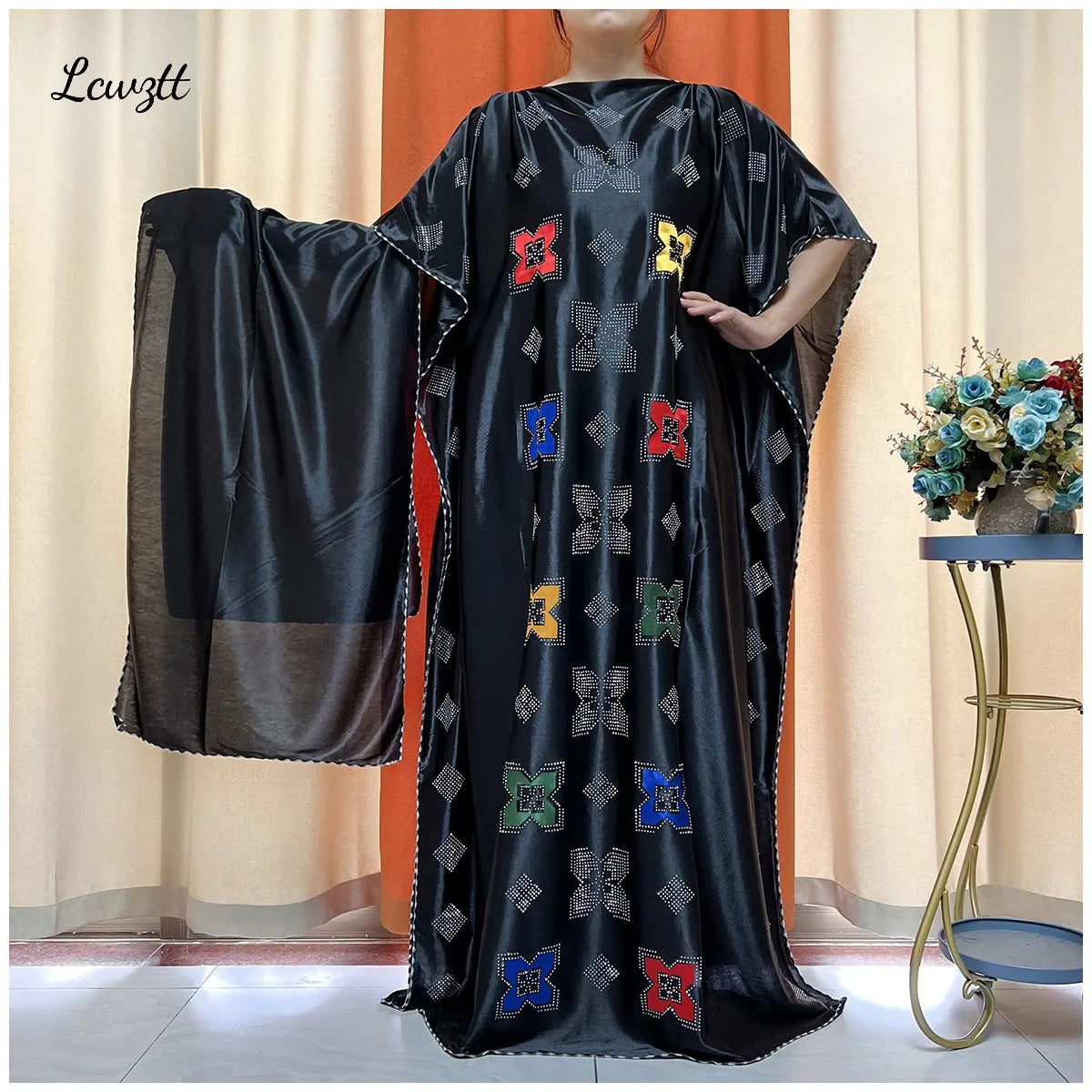 Quality Abaya For Women | Kaftan Clothing With Scarf | Women Silk Dress | MooMoo Dress For Luxury Women